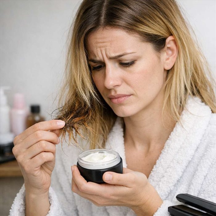 Comment réparer des cheveux brûlés par une décoloration ? Conseils et soins