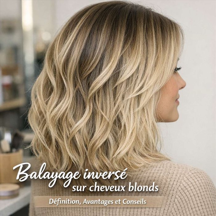 Balayage inversé sur cheveux blonds : guide complet et conseils