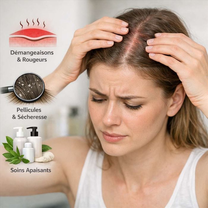 Comment reconnaître un cuir chevelu trop sensible ? Symptômes clés