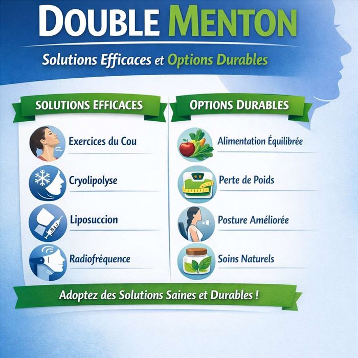 Double menton : solutions efficaces et options durables