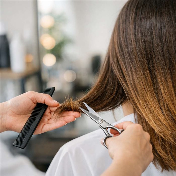 Couper les pointes pour des cheveux plus sains et beaux