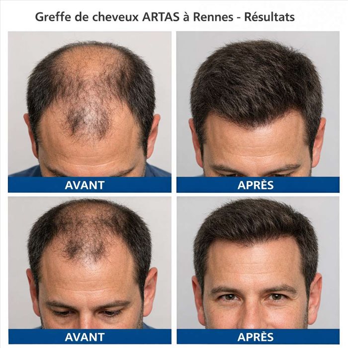 Greffe de cheveux ARTAS à Rennes : quels résultats espérer ?