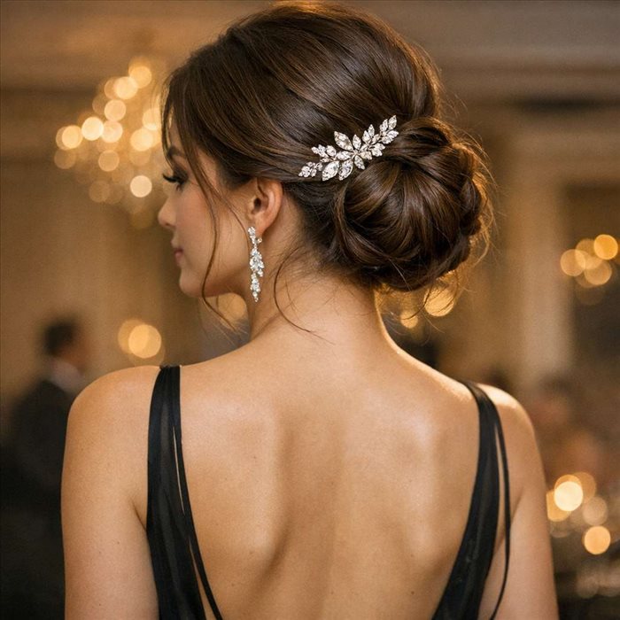 Quelle coiffure choisir avec une robe dos nu pour une soirée ?