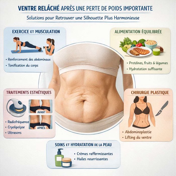 Ventre relâché après une perte de poids : comment l’améliorer ?