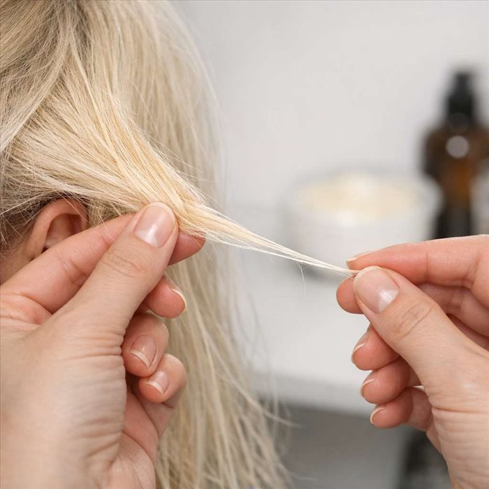 Cheveu élastique après décoloration : signes et solutions