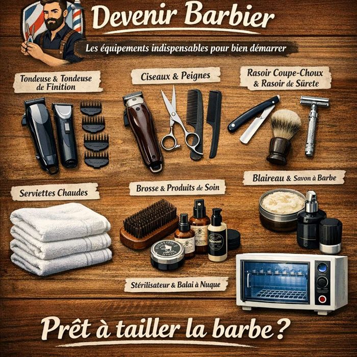 Devenir barbier : les équipements indispensables pour bien démarrer