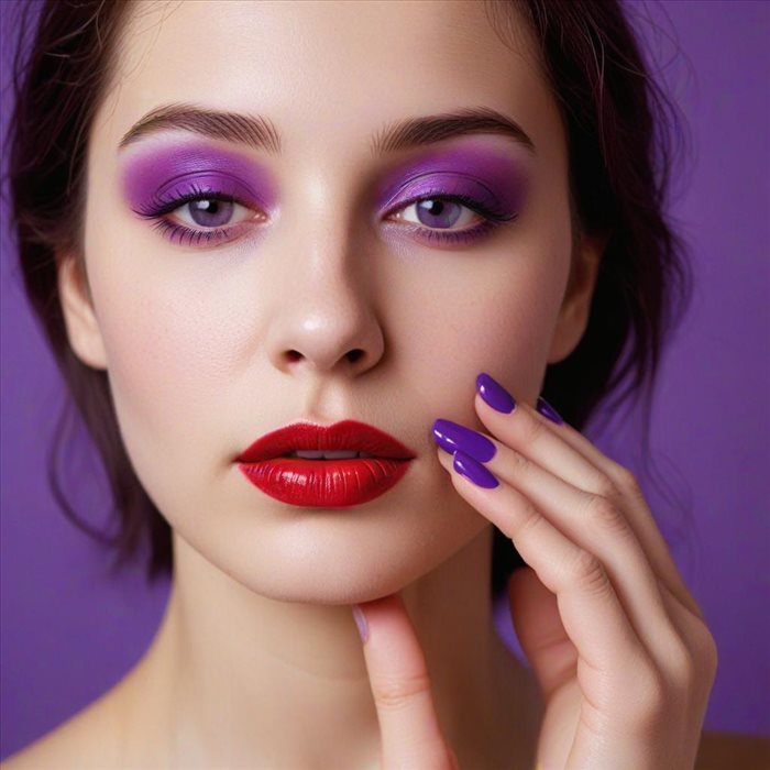 Maquillage Idéal pour Cheveux Prune